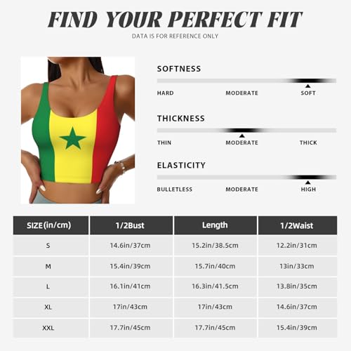 Chaleco de Senegal para mujer ropa deportiva de entrenamiento fitness y yoga sin mangas 6