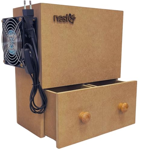 nestQ Limpiador Semillas Pajaros Maquina Limpieza Alpiste Mixtura Aves - Altura 33cm, Ancho 15cm y Largo 28cm (S)