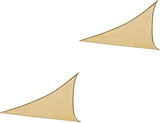 CLISPEED 2 Peças De Guarda-Sol Triangular Ao Ar Livre Toldo De Lona Protetor De Sol Ao Ar Livre Toldo De Vela Toldo De Vela Ao Ar Livre Bloco De Vela UV Protetor De Sol Vela Pendurado Vela