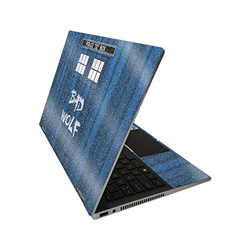 MightySkins Glossy Glitter Skin for HP Pavilion x360 14" (2020) - Time Lord Box | Protective, Durable High-Gloss Glitter Finish | Easy to Apply, Remove, and Change Styles | Made in The USA
