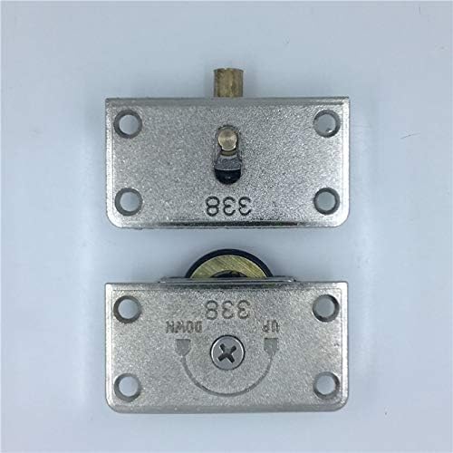 Door Hardware 338 Furniture Slide Door Wheel Pulley Zinc Alloy Iron Wheel Home Hardware Track top Bottom Pulley for Cabinet Door