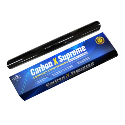 United Window Tint Carbon X Supreme 2Ply Carbon Ceramic Film Up to 78% IR Rejection Super Shrinkage Strong Adhesive High Clarity Window Tint Blocks 99% UV Rays 20%, 24
