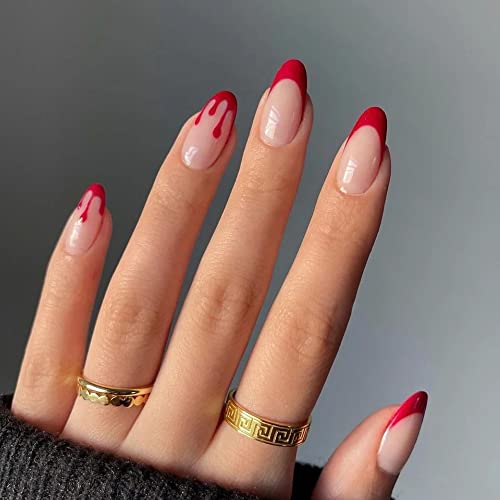 Halloween Press on Nails Horror Bloody Fake Nails