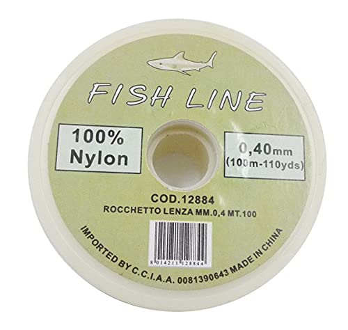 FILO PESCA NYLON 100% spessore mm. 0,4 lunghezza 100 mtl.