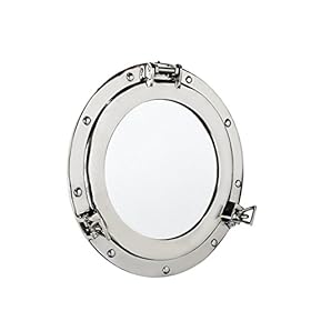 Nagina International Premium Silver Lined Aluminum Nickel Coated Nautical Ship's Porthole Window ! Maritime Wall Decor… 41b74SLiE7L. SS280