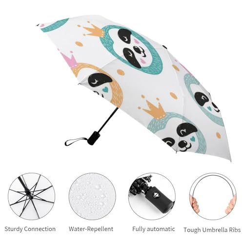 Parapluie automatique compact galaxie avec structure coupe-vent - 3