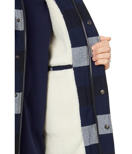 Image of Levi's mens Plaid Sherpa Lined Hooded Shirt Jacket (Regular & Big & Tall Sizes)
