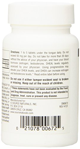 Source Naturals Pregnenolone 10Mg Cherry Flavor Supplement - 120 Lozenges #TOP3