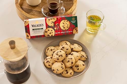 Walker's All Butter Gluten-Free Chocolate Chip Shortbread Rounds, Crunchy and Delicious, Gluten Free Cookies, Dark Chocolate Chips - 140g - 3