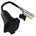 Conntek 10217-8W Trailer Adapter, 4-Way Flat Vehicle Side to 7-Way Blade Trailer Side