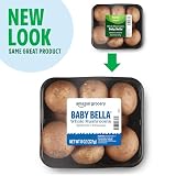 Amazon Grocery, Whole Baby Bella Mushrooms, 8 Oz