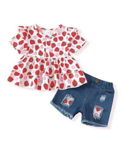 Image of NZRVAWS Girl Clothes Toddler Girls Summer Outfit Heart Tank Top+Pink Shorts 2 Piece Clothing for Girl 1 2 3 4 5 6 7 T