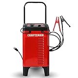 CRAFTSMAN Wheeled Manual 6A Car Battery Charger and 175A Engine Starter, 2-in-1 Solution, Timer-Controlled, 25A Boost, for 12V Power Sport, Automotive, and Marine Batteries, CMXCESM274