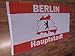 Produktbild Flagge Berlin Hauptstadt Landkarte rot/weiß Stadt Fahne 90x150 cm Hissflagge Fahnen Flaggen Fanfahne