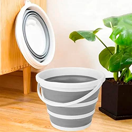 Balde Retrátil Dobrável 10 litros Branco