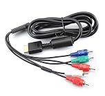 CHILDMORY HD TV Component Composite Audio Video AV Cable Cord for PS2 PS3
