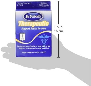 Dr. Scholl's Men's Coolmax Firm 20-30 mmHg Compression Support Socks