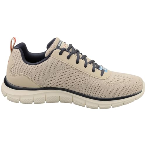 Image of Skechers Men's Track Leshur | Casual, Memory Foam, Machine Washable, Vegan, Lightweight Mesh, Traditional Lace-up