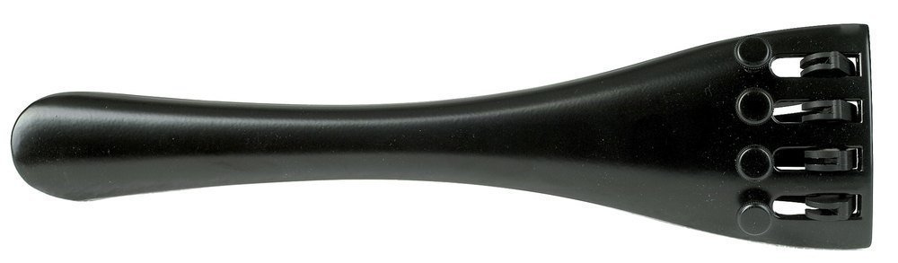 Wittner 917151 Cello Tailpiece Standard 1/4-1/8, 4 Fine Tuners, Black Screws, With 4 fine tuners, black, 1/4 - 1/8