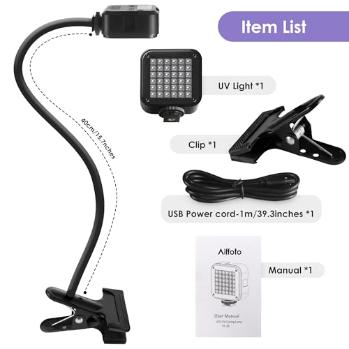 Aiffoto UV-LIGHT01 3D Printing Uv Resin Curing Light 405Nm thumb #5