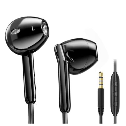3.5MM Wired Earbuds with Microphone,Headphones with Detachable Mic Stereo Bass Sports Headphones with Noise Isolating Gaming Earphones 3.5mm Jack for Cell Phones Laptop Tablet Xbox One PS4
