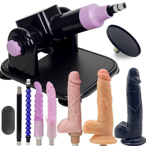Skylove Sex Machine Fuck Machine for Men and Women Remote Control Sex Toy Machine with Powerful Motor Angle Adjustable Quiet Love Machine with 8 Attachments for Adult