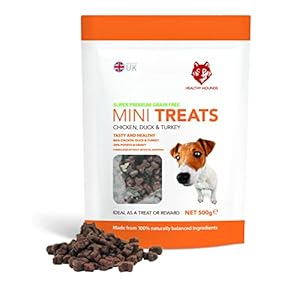Healthy Hounds Natural Poultry Dog Training Treats – 500g – Grain Free Hypoallergenic Puppy Treat for Skin, Coat & Joint Support – Chicken Duck & Turkey