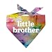 Little Brother Scrunch Tie Dye Triangle Dog Bandana (Assorted Colors)