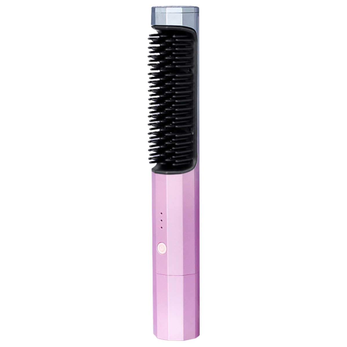 Cepillo Alisador de Cabello Inalámbrico Recargable Calefacción, Plancha Portátil Tipo C Usb, Ligero y Apto para Cabello Rizado y Fino en Festivales