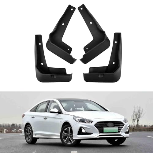 Guardabarros Hyundai Sonata Hybrid 2018: juego de 4 protectores delanteros y traseros 3