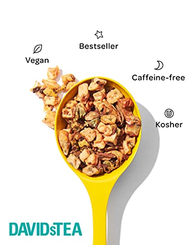 Davidstea Just Peachy Tea Bags, Premium Herbal Tea With Peach And Apple, Fruity Iced Tea, 75 Tea Sachets Total #TOP3