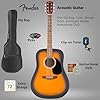 Best Acoustic Guitars under $1,000 : Top 5 Expert Review and Picks 68 Fender Dreadnought Acoustic Guitar - Sunburst Bundle with Gig Bag, Tuner, Strings, Picks, and Austin Bazaar Instructional DVD #1