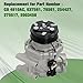 marddpair A/C Compressor CO 4910AC Replacement for Chevy Trailblazer 2002-2009 Replacement for Envoy 2003-2007 Isuzu Ascender 2005-2009 Saab 9-7x