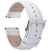 Leder Uhrenarmbänder Schnellverschluss Uhrenarmband - Top Grain Ölrindsleder Armband ersetzen für Herren & Damen, Uhren & SmarteUhren - Mehrere Farben 16mm 18mm 19mm 20mm 22mm