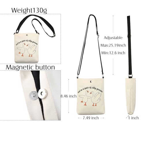 BNQ Silly Goose Crossbody Bag Silly Goose Gifts Goose Lover Gift Silly Goose Merch We'Re a Pain Of Silly Goose Shoulder Bag2