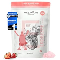 Vegardians veganes Protein Pulver Erdbeere 900g - vegan Protein laktosefrei, glutenfrei & ohne künstliche Aromen - Premium Erdbeere Proteinpulver made in Germany