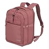 travelite carry on backpack, RyanAir dimensions, kick off, laptop backpack 13 inches, practical backpack with expansion pleat + clip function, 40 cm, 20 - 23 liters, Rose, 40 cm x 25 20-23, Classic