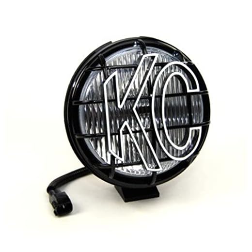 KC HiLiTES 1134 97-04 JEEP Wrangler TJ Replacement Single Fog Light; 55w 6" Apollo Pro w/ Integrated Stone Guard