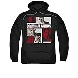 Criminal Minds TV Show CBS Character Boxes Adult Pull-Over Hoodie Black