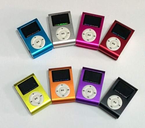Mini Mp3 Player Entrada Cartão Com Rádio FM + Fone + Cabo