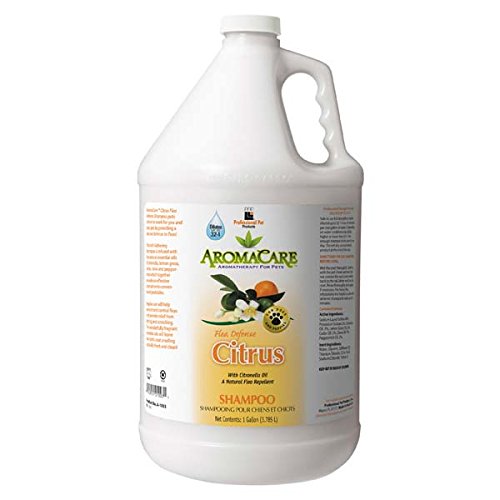 Profesional Pet Productos Aromacare pulgas Defensa cítricos Mascotas Champú, 3,8 L Cover