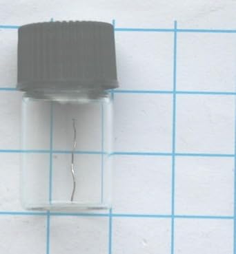 15 mm 99.95% Platinum Metal Wire in Glass Vial - Pure Element 78 Sample