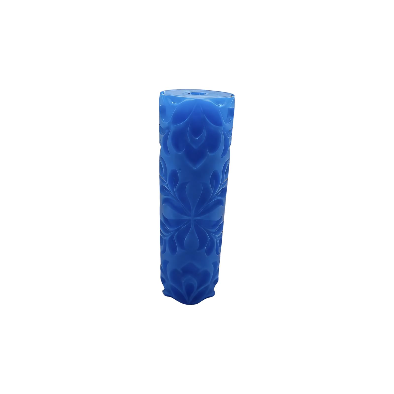 PANGBOER Clay Embossing Roller Damascus Floral Texture Tool for Pottery, Ceramic Clay Projects and Workshop Uses Pottery Texture Roller Damascus Embossing Tool Floral Pattern Ceramic Stamper Hand