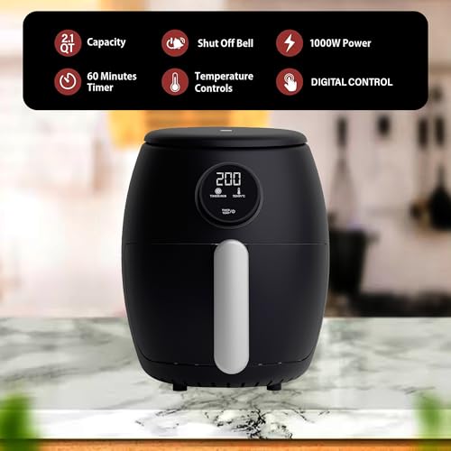 Belaco BEL-AF-02 Air Fryer, 2.1Qt Digital Display, Rapid Air Circulation, Air Fryers, 60 Min Timer thumb #4