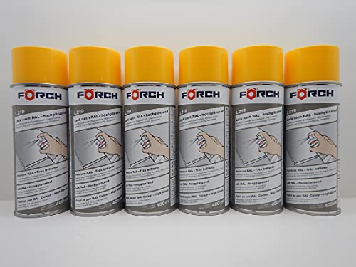 Förch SIGNALGELB GELB RAL 1003 LACK LACKSPRAY SPRAY SPRAYDOSE 400ML (6)