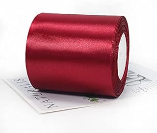ZYOOO 10 cm x 22 m satynowa wstążka różowa szeroka wstążka do prezentów ślubnych, jako dekoracja