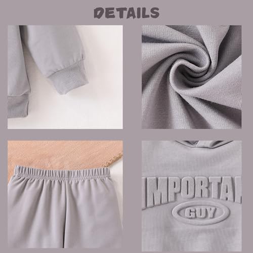 Image of Boy Clothes Plant Camouflage Pants LA Letter Print Top Sweatsuit Fall Boys Outfits Set