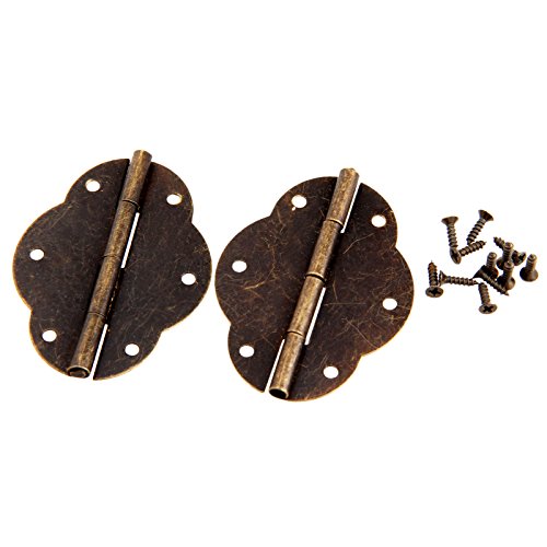 10Piezas 56x42mm Anticuario de latón mariposa Bisagra puerta Bisagra Casa Bisagras para cajón Gabinete Caja de Madera