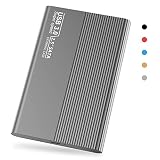 Yagte Disque Dur Externe 1to,Disque Dur Externe USB3.0 Type-C Portable 2.5' HDD Compatible avec PC, Laptop,Desktop,Chromebook,TV.F(1To,Noir)