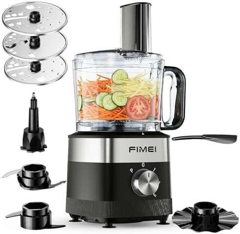 FIMEI Robot Multifonction de Cuisine 800W, 3 Vitesses + Fonction ...